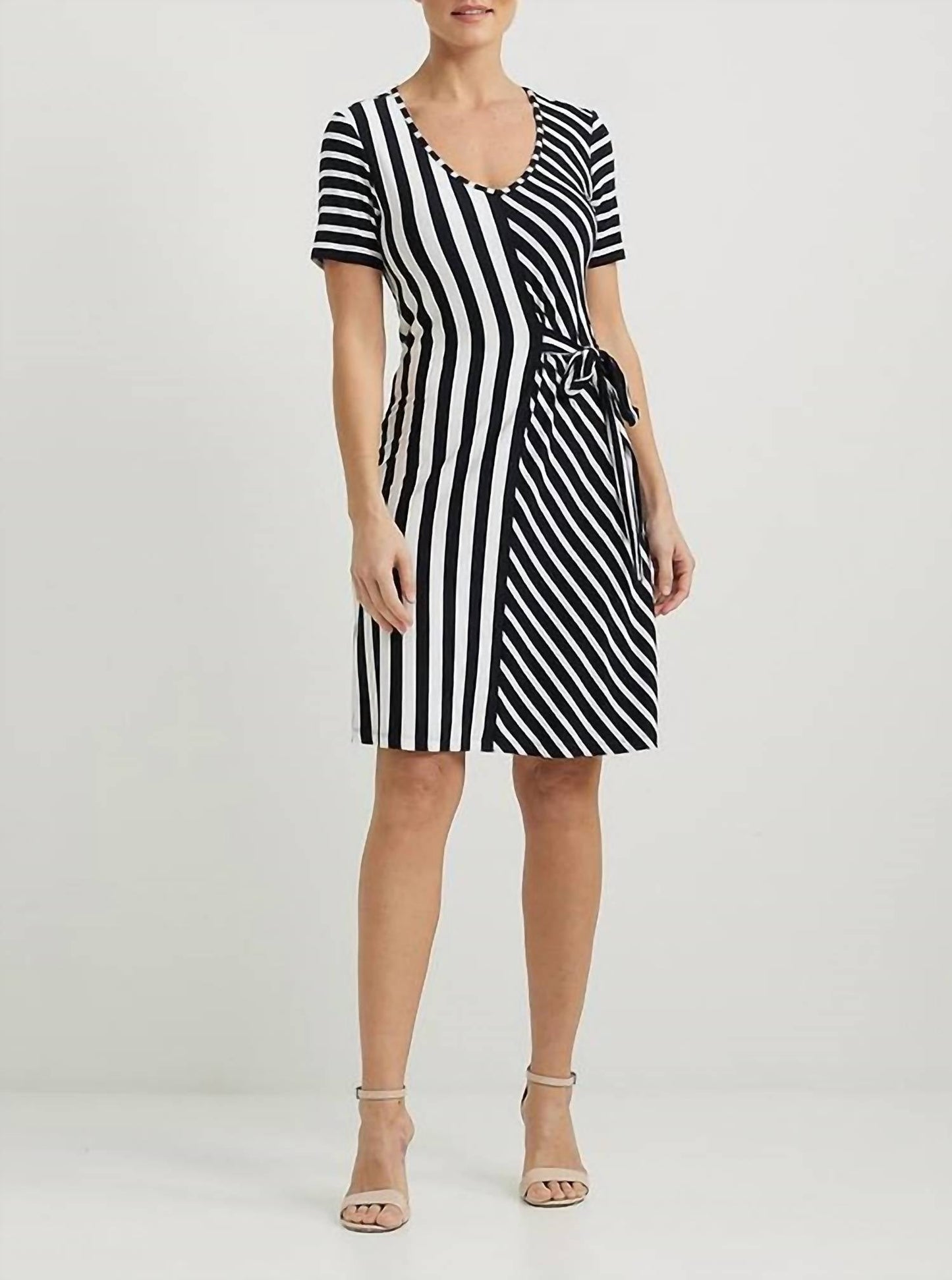 Joseph Ribkoff - MIXED STRIPE DRESS