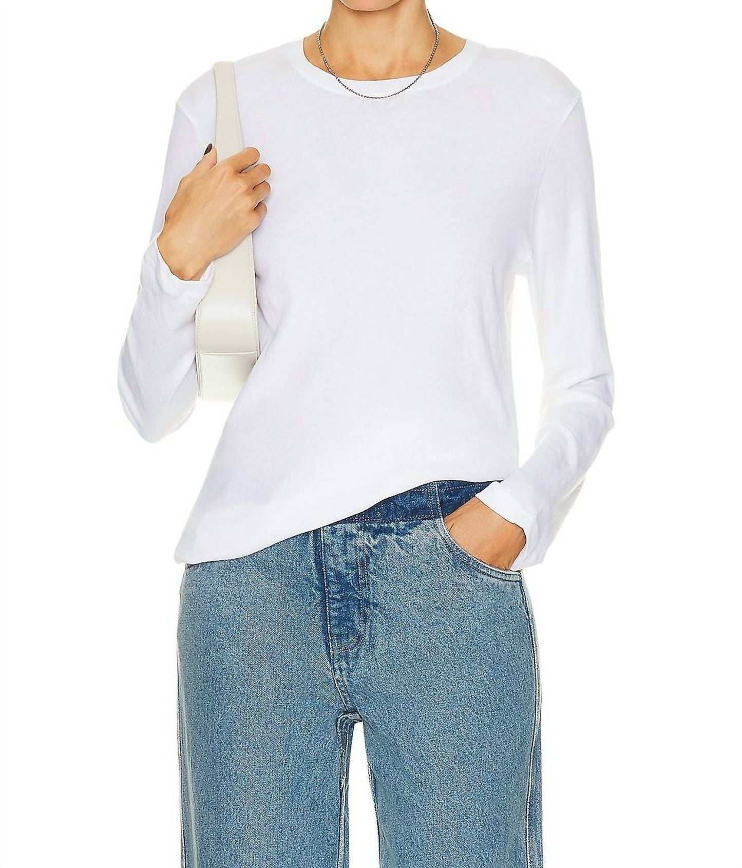 Enza Costa - Cashmere Loose Long Sleeve Tee Top