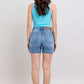 Judy Blue - Two Button Mid Length Dad Shorts