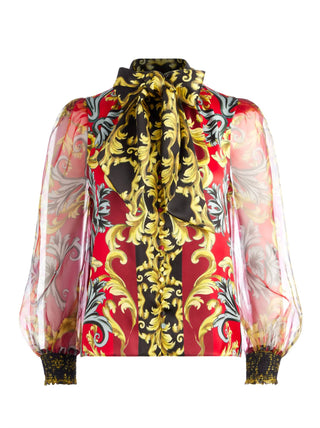 Alice + Olivia - Brentley Tie Neck Blouse