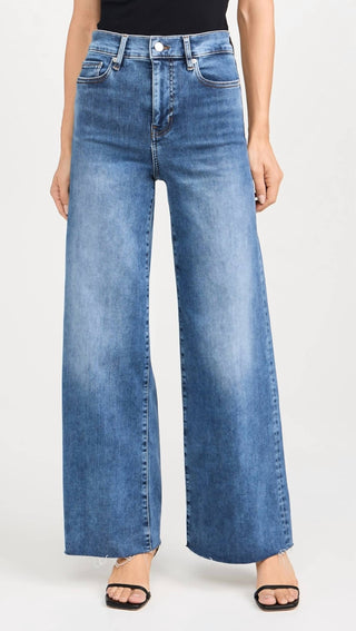 Frame - Le Slim Palazzo Raw Fray Jeans