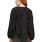 Grade & Gather - Jacquard Flower Blouse
