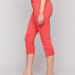Charlie B - Cropped Twill Jeans With Snap Button Cuff Detail