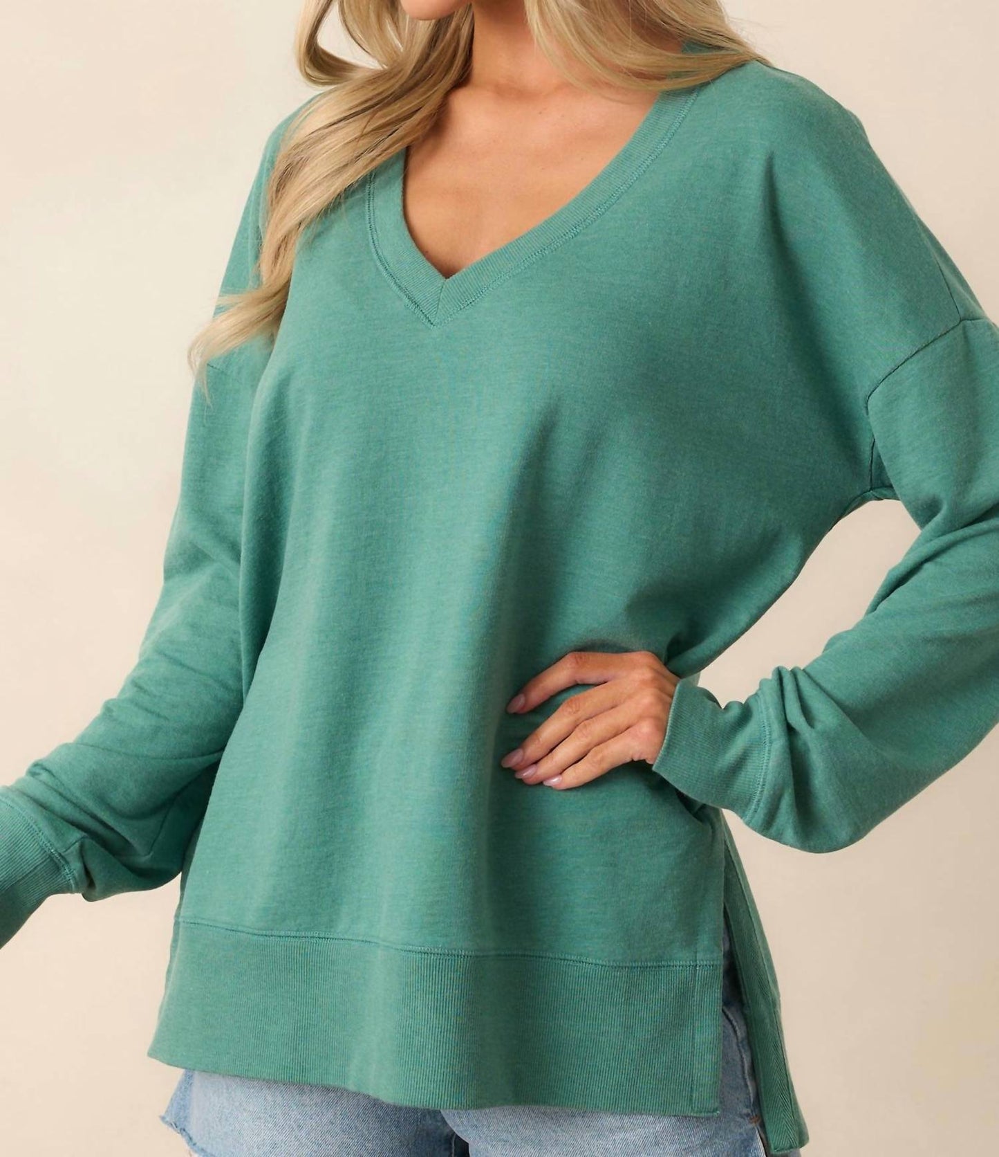 Z Supply - Modern V-neck Weekender Sweatshirt