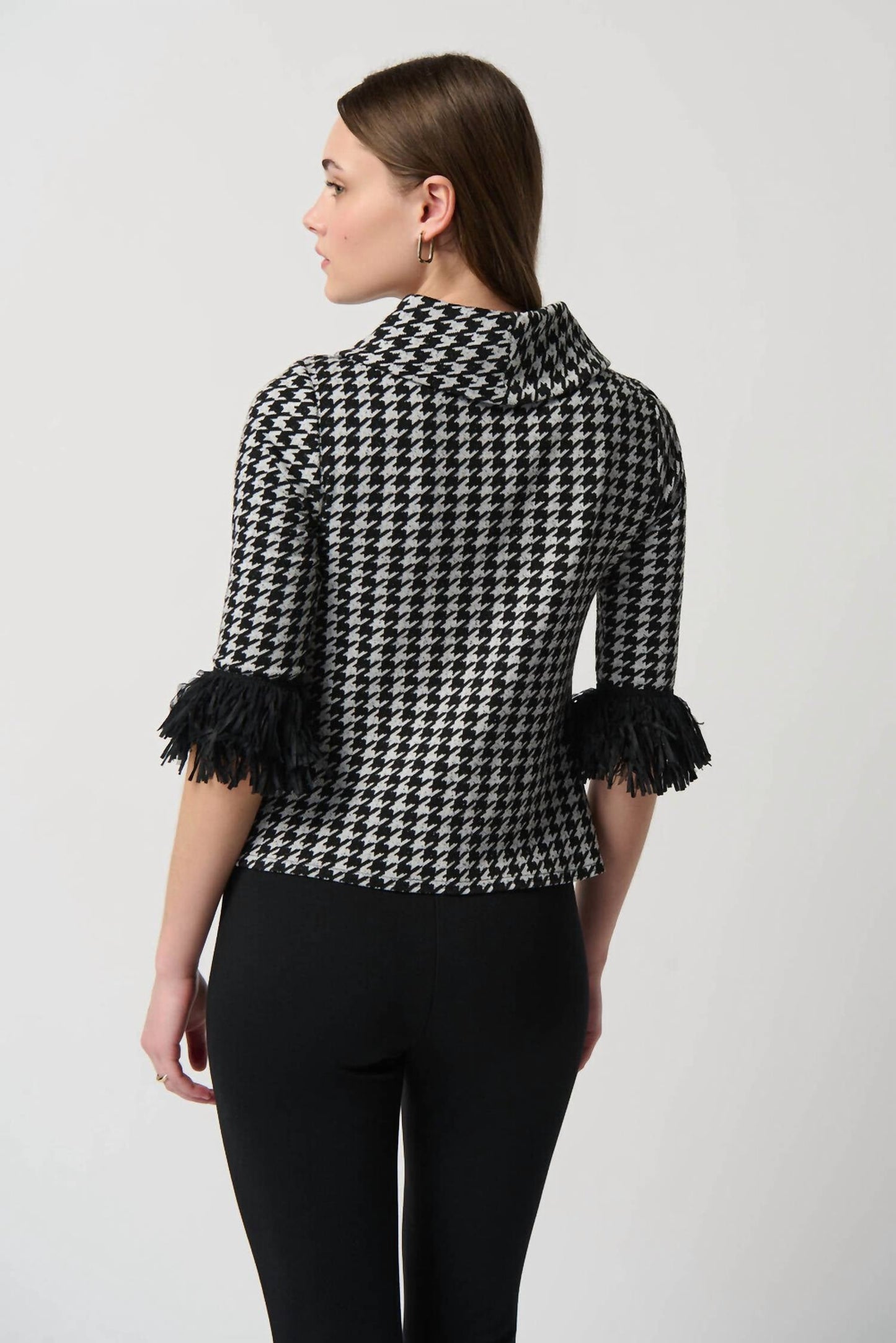 Joseph Ribkoff - Houndstooth Print Top
