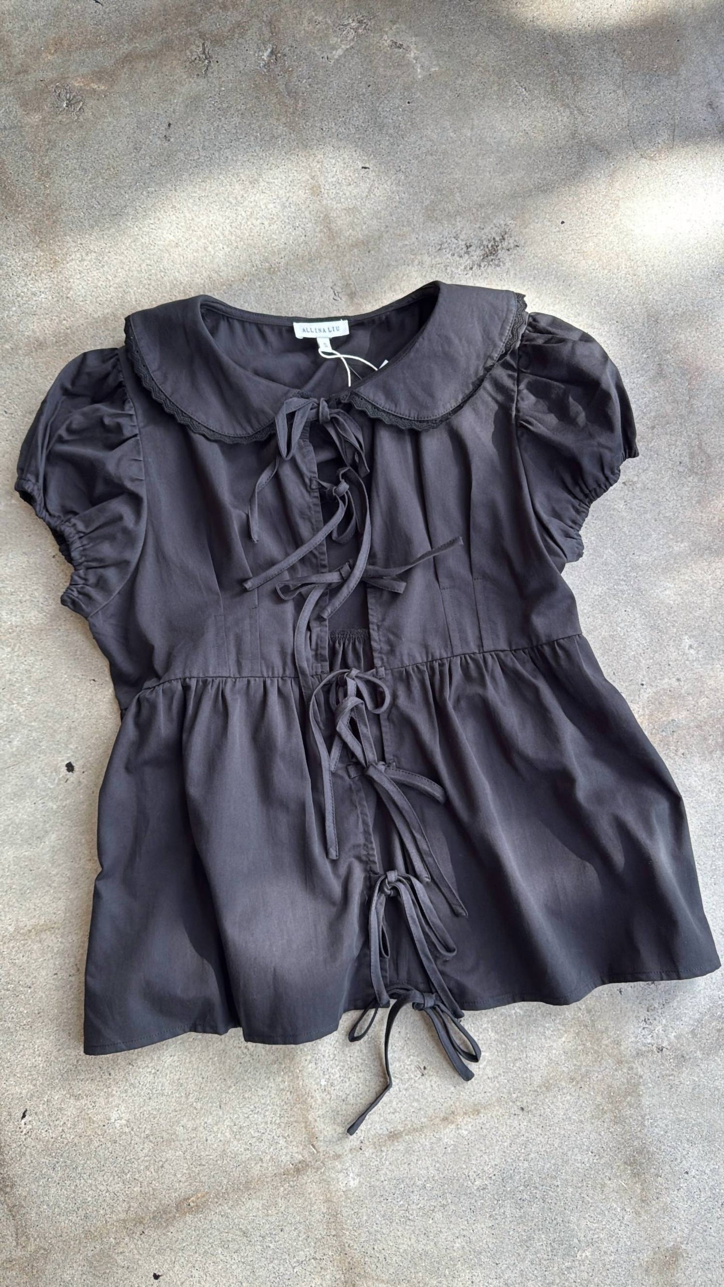 Allina Liu - Winona Tie Blouse