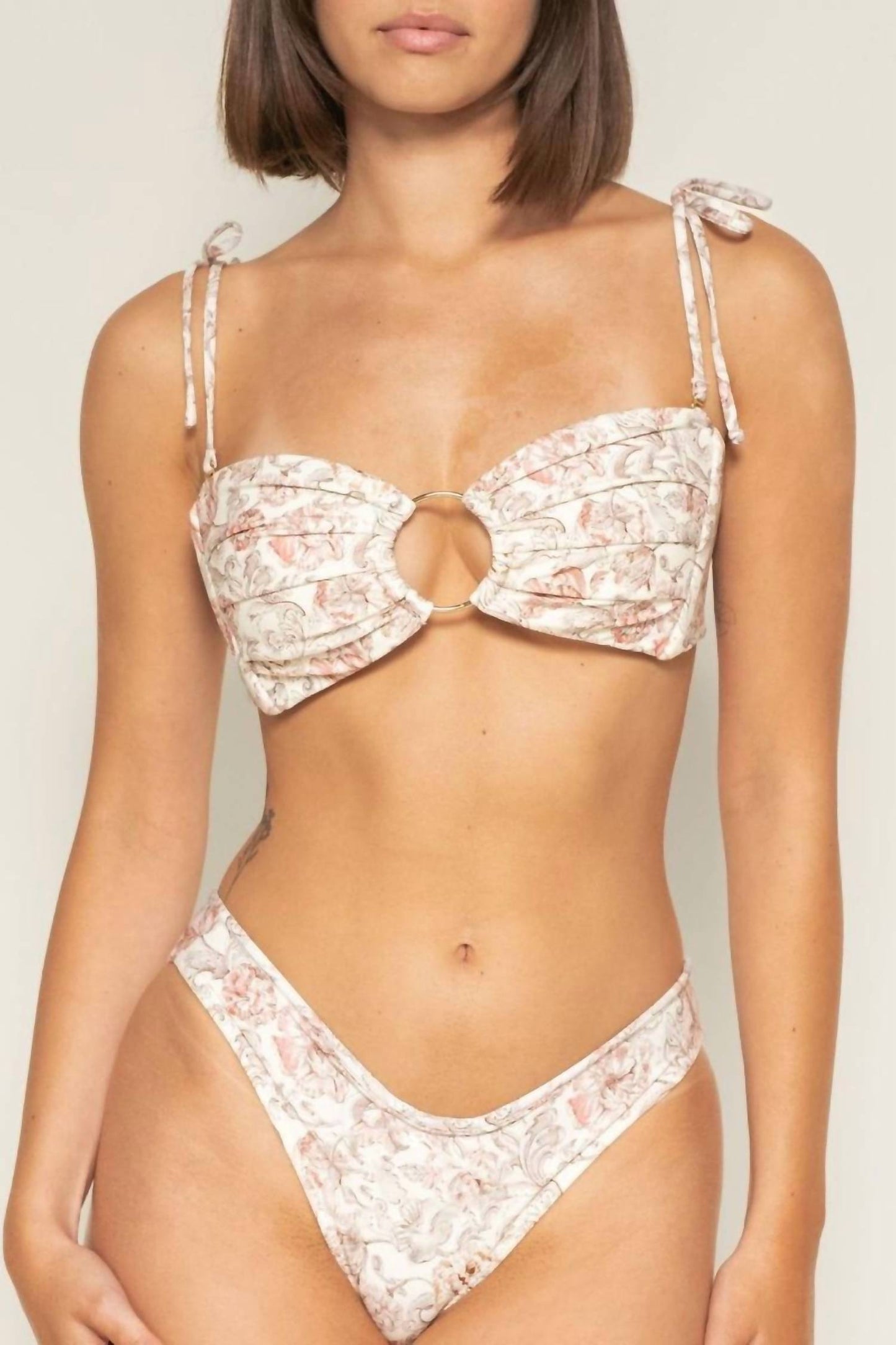 Montce - Added Coverage Lulu Zig-zag Stitch Bikini Bottom