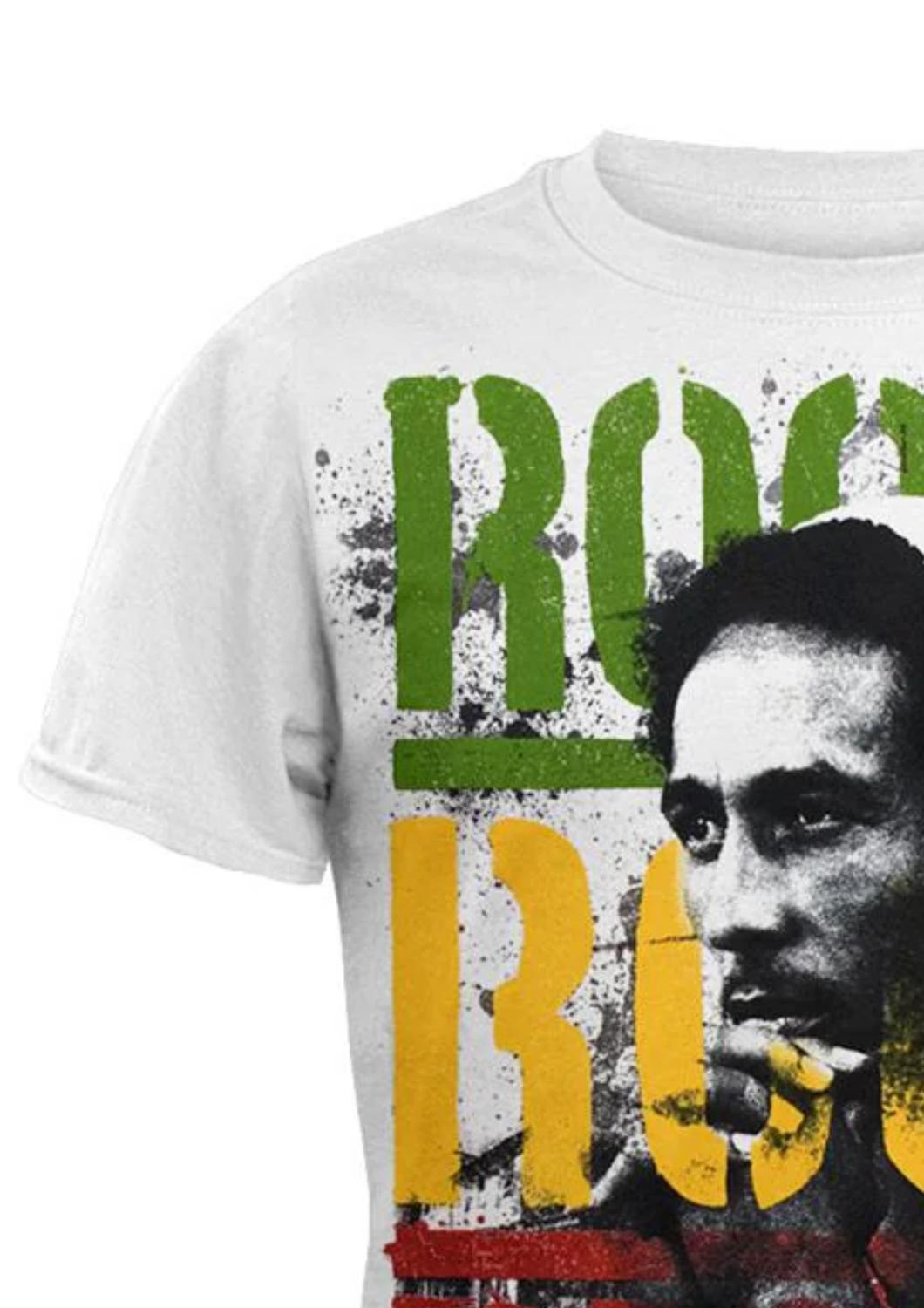 Bob Marley - Men's Roots Rock Rebel Jumbo Print T-shirt