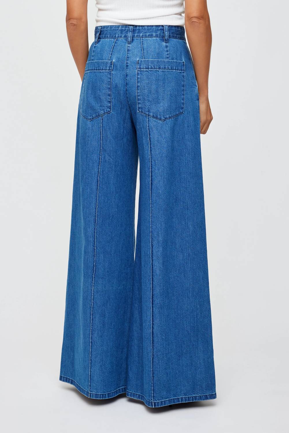Moussy - Denim Tack Wide Leg Pant