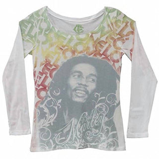 Bob Marley - Teen's One Love Juniors Long Sleeve T-shirt