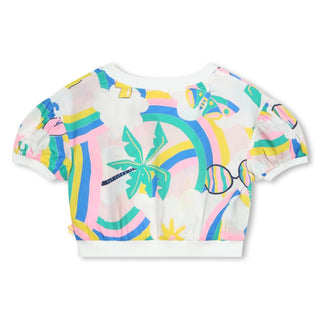 Billieblush - Allover Rainbow Cotton Blouse
