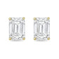 Diana M Jewels - 1.00 Ct Lab Grown Emerald Cut Stud Earrings