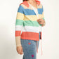 Fdj - Striped Hooded Cardigan
