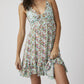 Free People - Adella Printed Mini Slip Dress