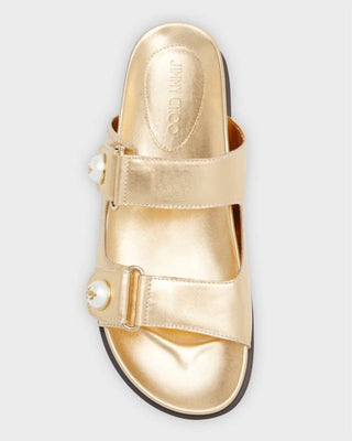 Jimmy Choo - Women's Fayence Metallic Slide