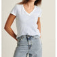 Patrick Assaraf - Pima Classic Rev Spray V-neck Top