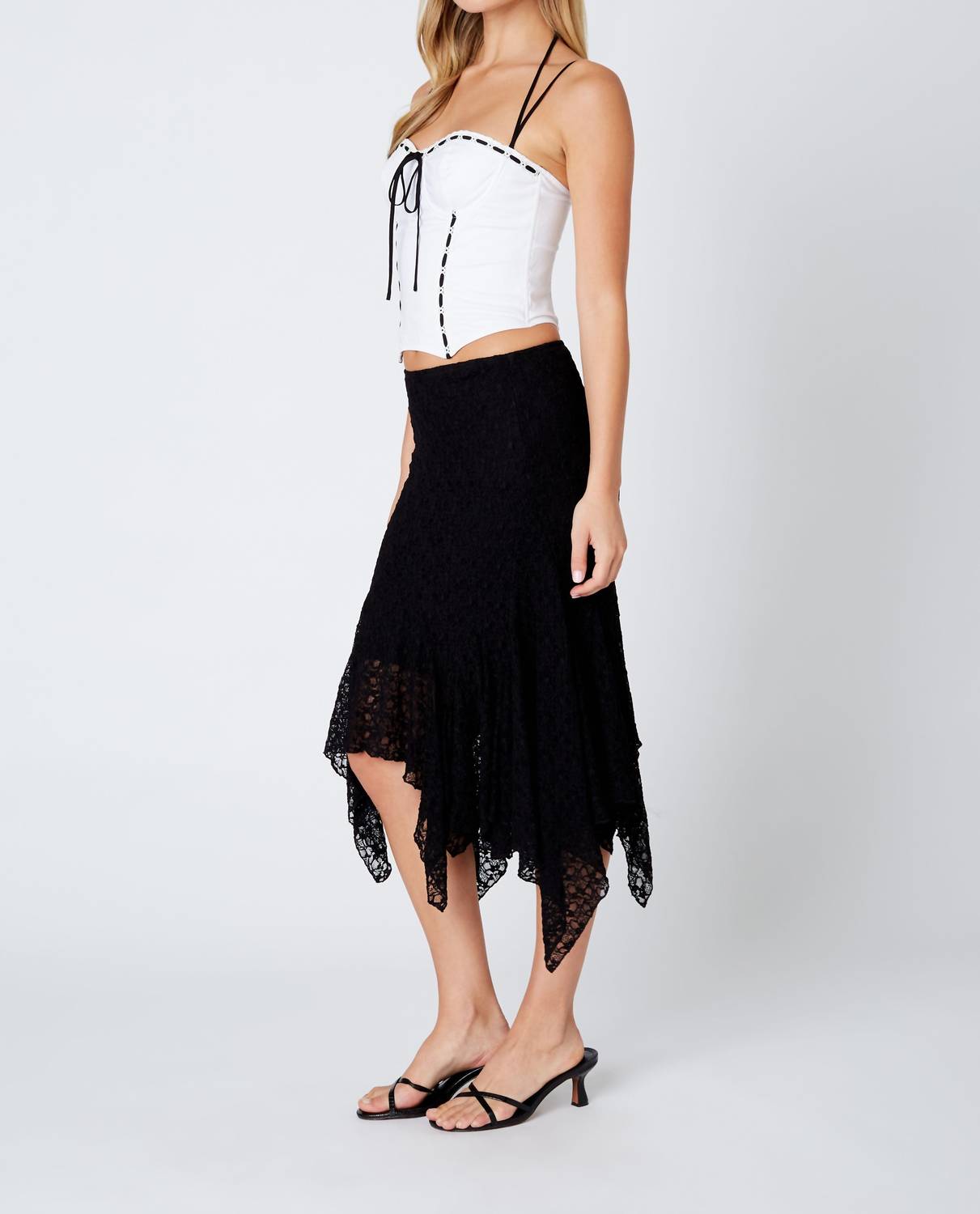 Cotton Candy - Lace Midi Skirt