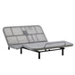 Caron Upholstered Wingback Bed with Adjustable Base Bundle Set, Queen Size
