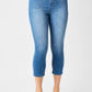 Judy Blue - High Waist Cool Denim Pull On Capris Pants