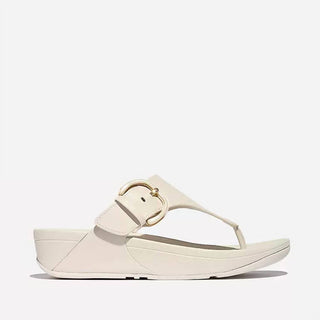 Fitflop - Women Lulu Resin Buckle Leather Toe Post Sandal