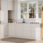 K&K 71' Tall Arched Kitchen Pantry Cabinet with Adjustable Shelves