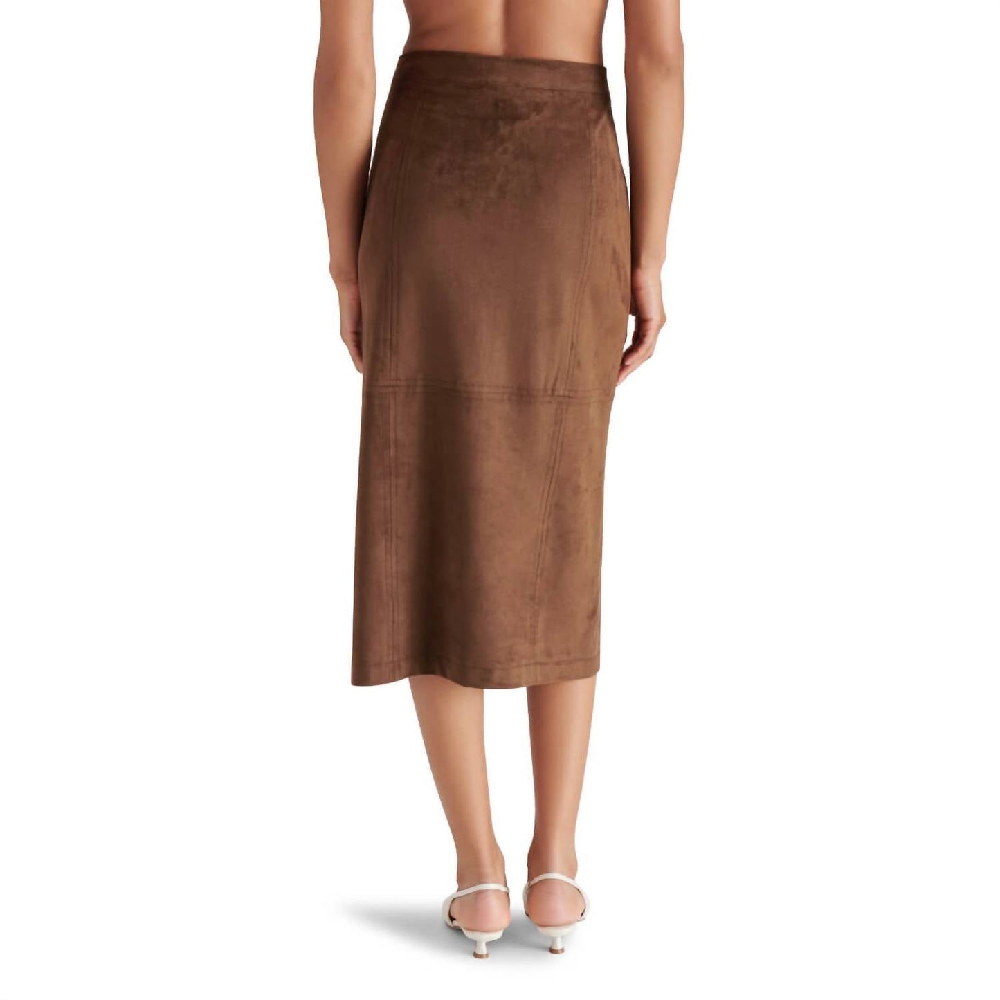 Steve Madden - Riya Faux Suede Midi Skirt