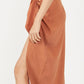 Free People - Short Sleeve Side Tie Maxi Dress