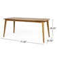 Outdoor Dining Table with Teak Frame