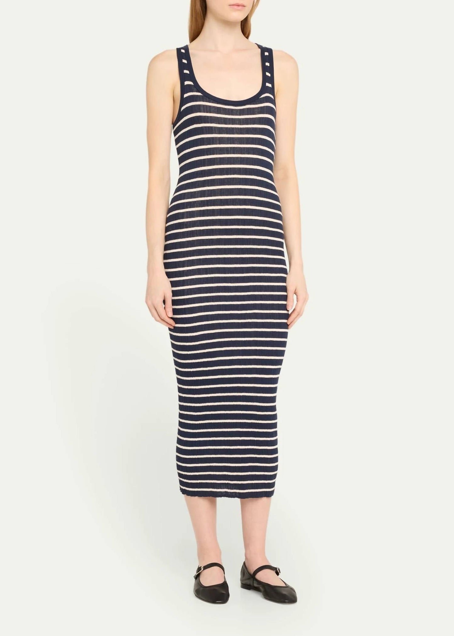 A.L.C. - Iris Stripe Knit Midi Dress