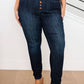 Judy Blue - High Waist Hand Sanded Resin Skinny Jeans