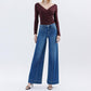 Flying Monkey - High Rise Trouser Hem Extreme Wide Leg Jeans