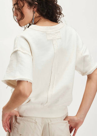 Free People - So Easy Short Sleeve V-neck Sweatshirt