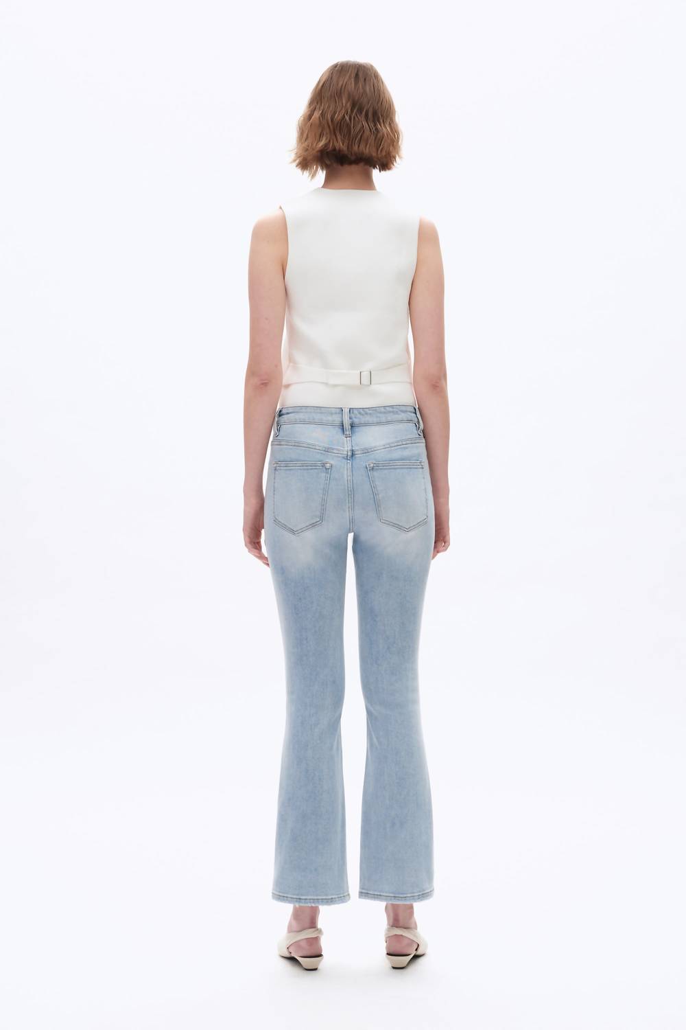 Bayeas - Mid Rise Bootcut Denim Jeans