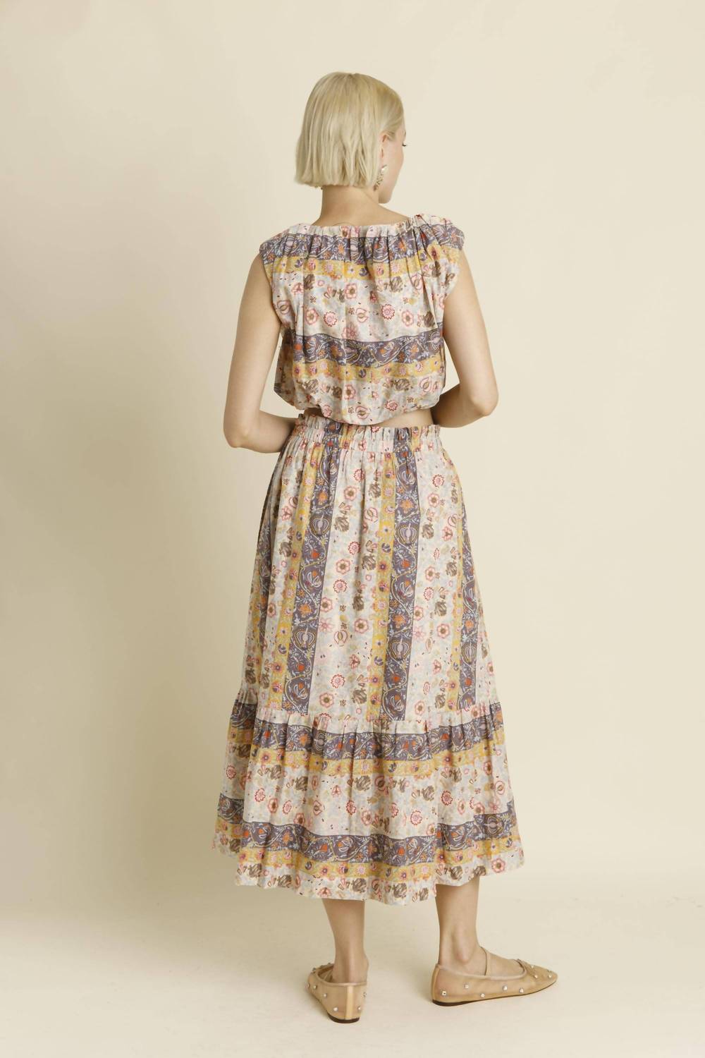 Aureum - PAISLEY MIDI SKIRT