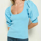 Nation Ltd - Corynn Puffed Sleeve Top