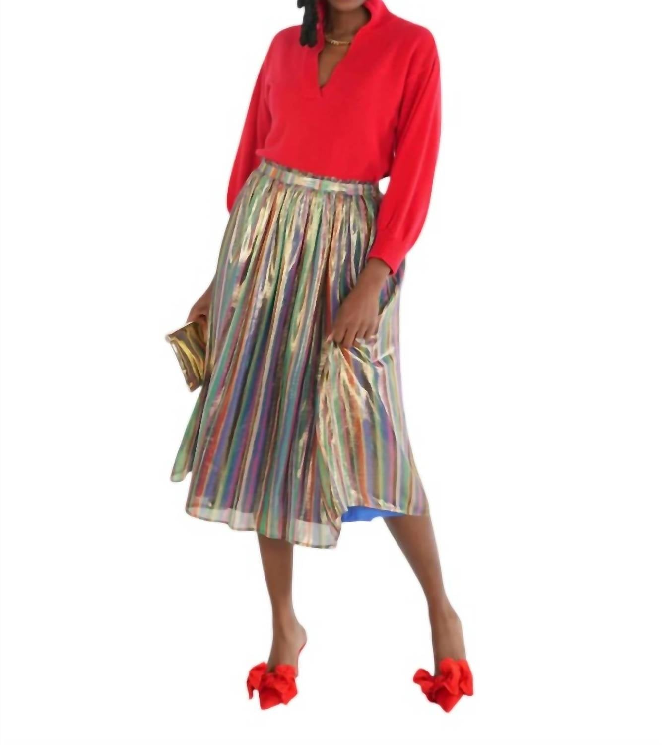 Emily Mccarthy - Pleated Midi Skirt