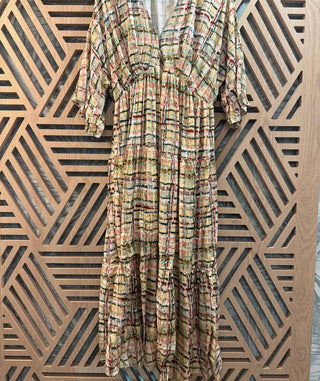 Entro - Stripes Pattern Dress - Plus