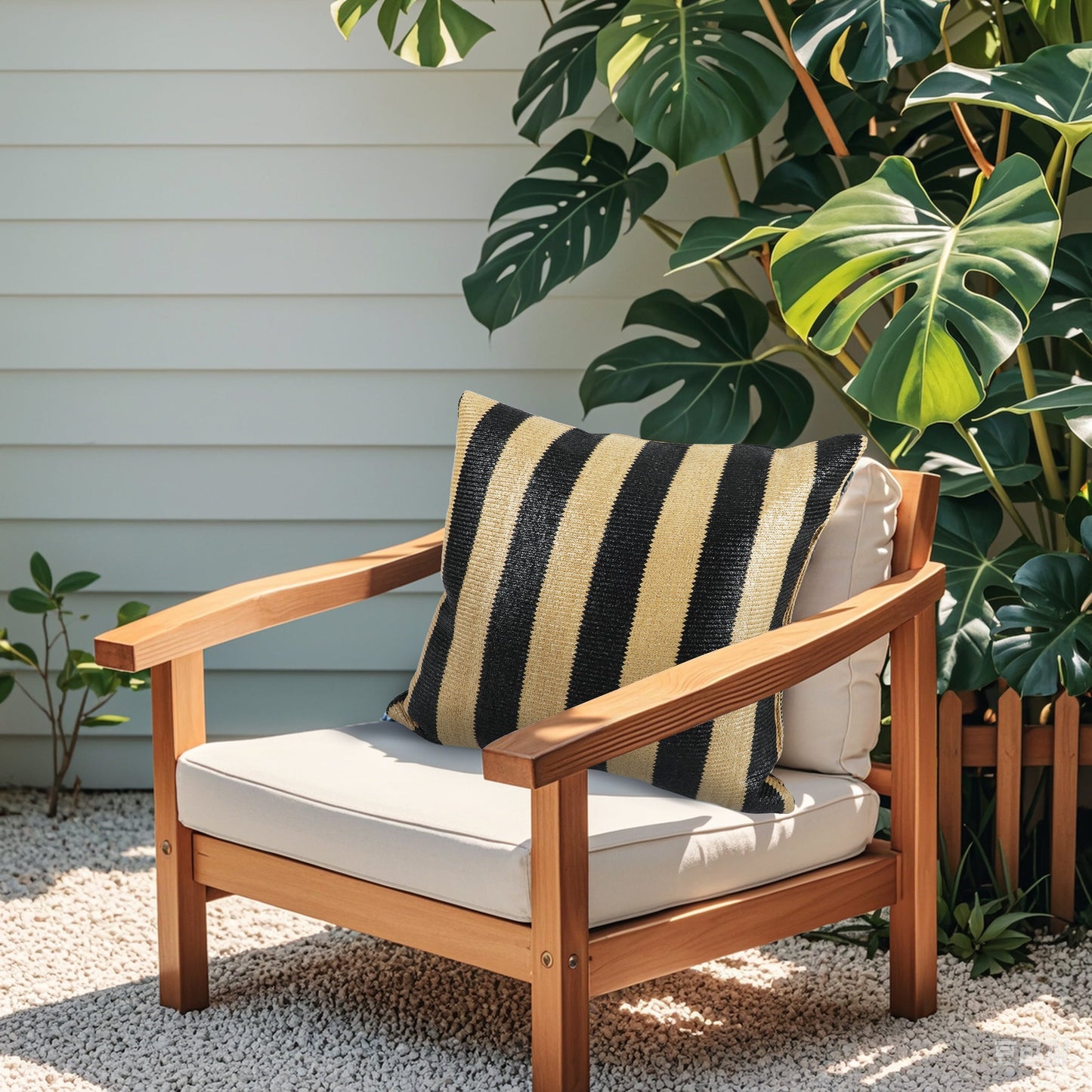 2 Pack Outdoor Throw Pillows, Patio Cushions (18x18 Inch)