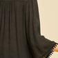 Entro - Crochet Lace Flare Sleeve Top - Plus