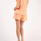 Very J - Solid Cotton Woven Cute Top And Short Sets