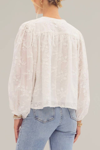 Entro - floral embroidered blouse