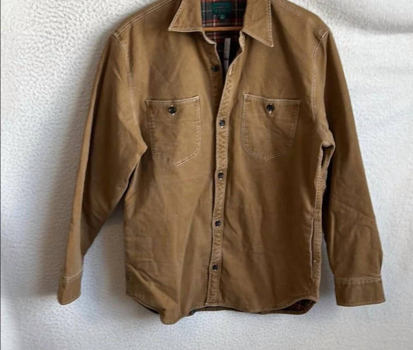 J.Crew - Men's Flannel-lined Duck Canvas Shirt Jacket