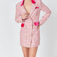 2.7 August Apparel - Premium Tweed Blazer Mini Dress