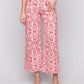 Charlie B - Printed Flare Pants With Patch Pockets
