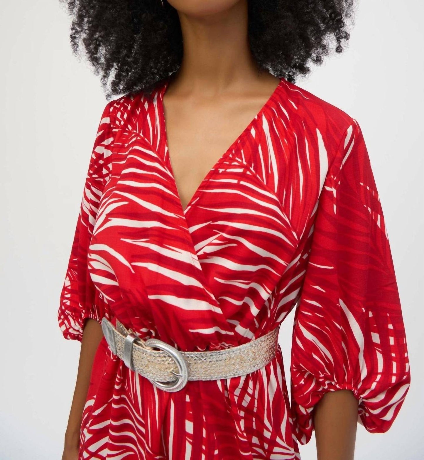 Joseph Ribkoff - Floral Puff Sleeve Dress