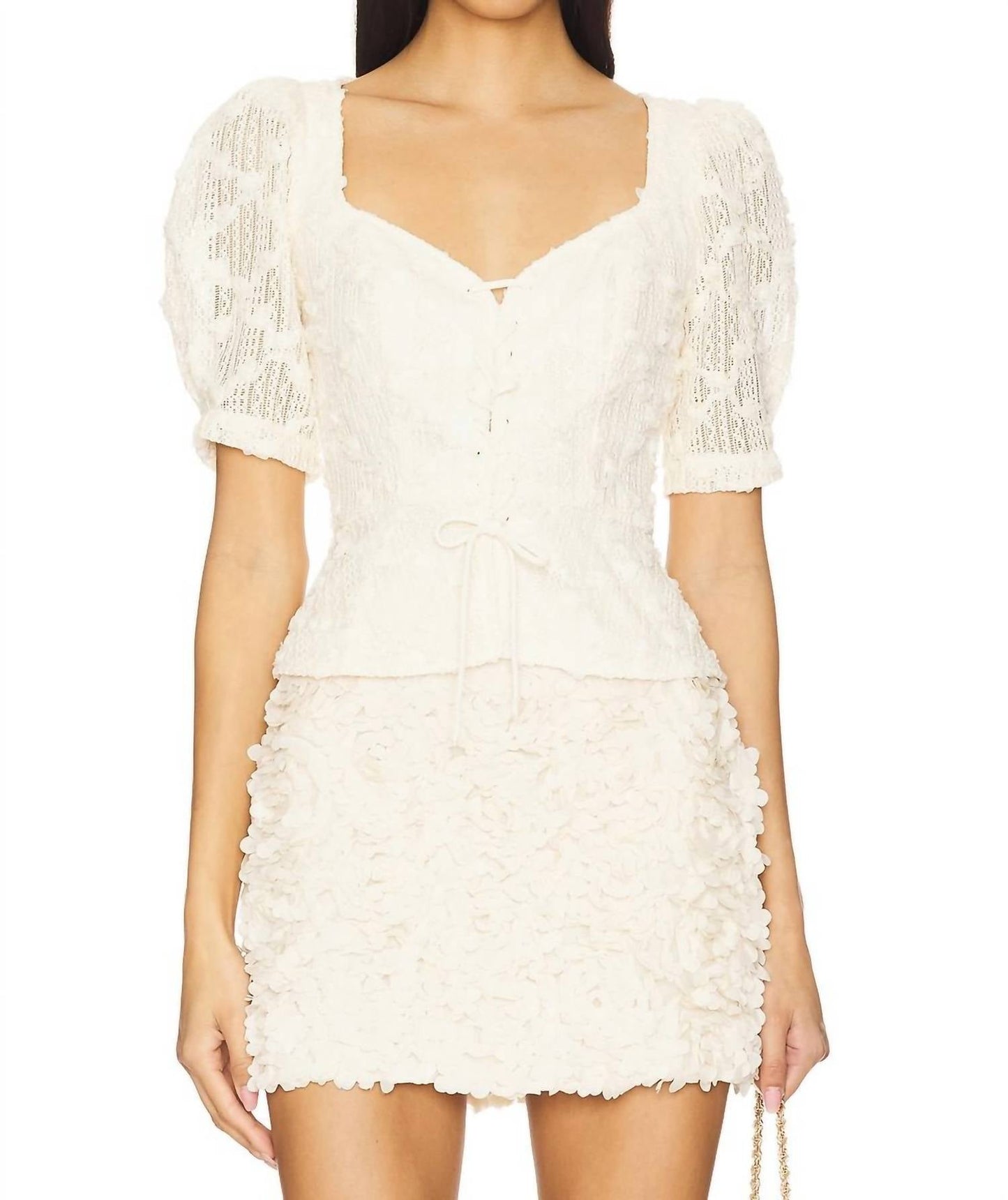 Astr - Cherian Floral Lace Top