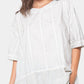 Baci - Ribbed Mixed Material Tunic