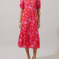 Sugarlips - Cedia Floral Button Midi Dress