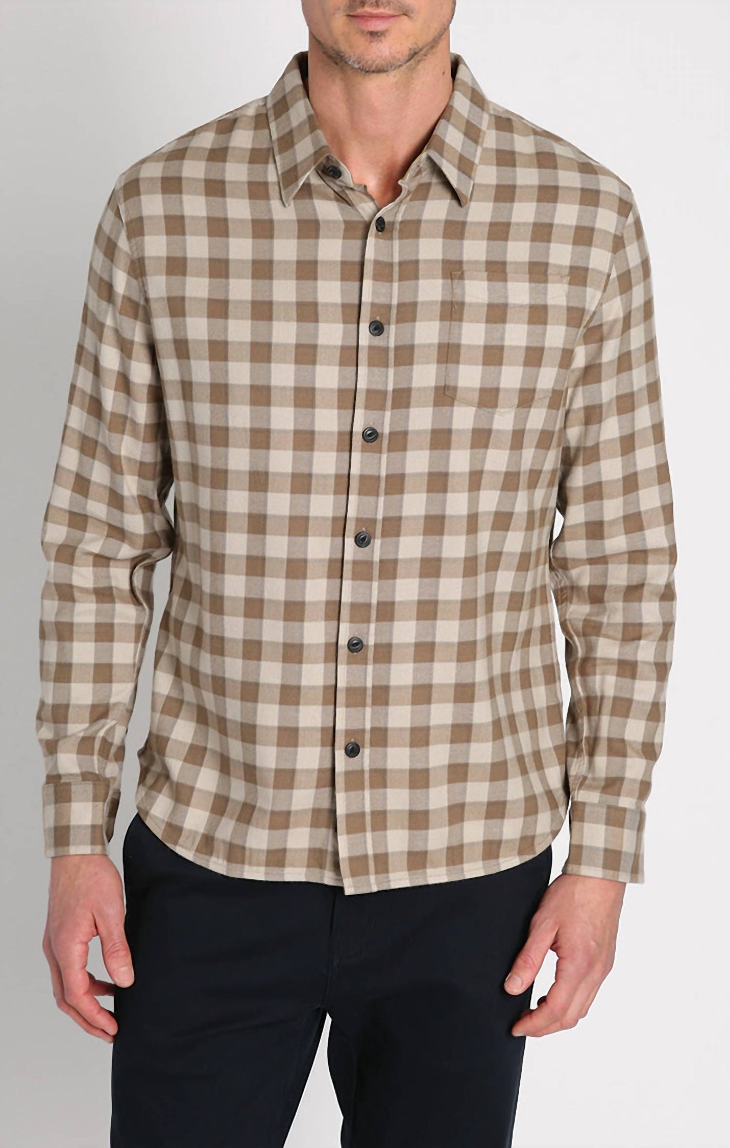 Jachs New York - Manor 6oz Stretch One Pocket Flannel Shirt