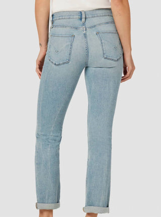 Hudson - Nico Mid-rise Straight Ankle Jean With Roll Hem